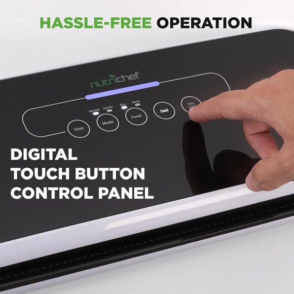 NutriChef Vacuum Sealer Machine Food Saver System w/ Bags PKVS18BK - New in Box - Picture 4 of 7